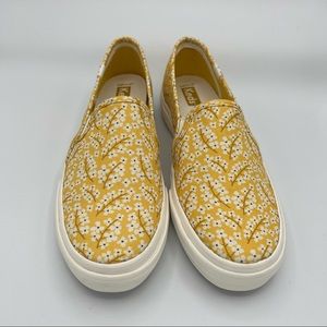 Keds Classic Yellow Floral Sneakers NWOT